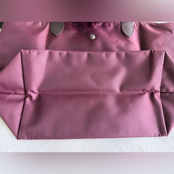 Longchamp Le Pliage Green Tote Large - Burgundy - Picture 6 of 16